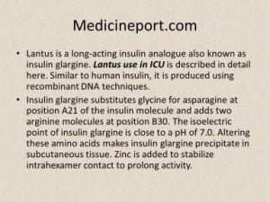 Lantus use in ICU